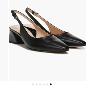 Franco Sarto Black Jacer Slingback Heels